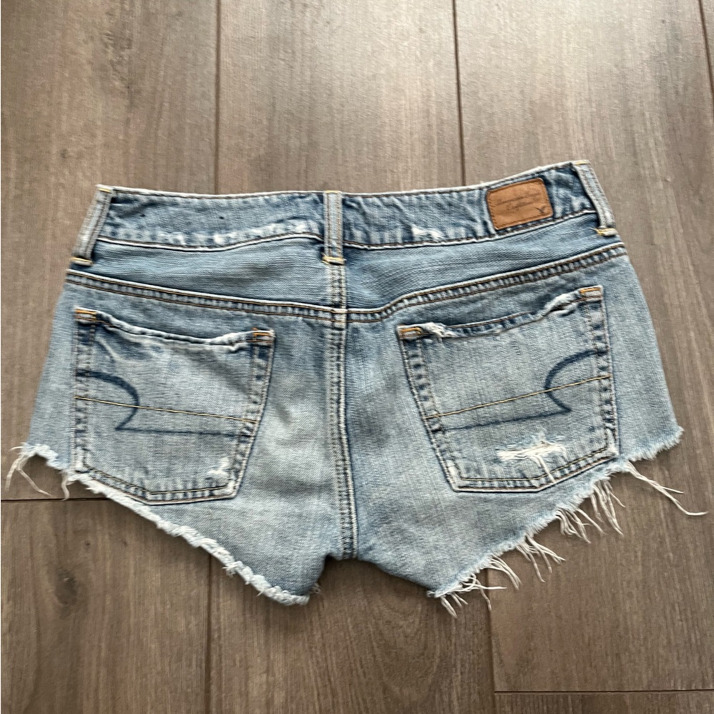 Distressed Denim Shorts - Picture 2 of 4